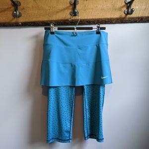 Blue Nike skort.